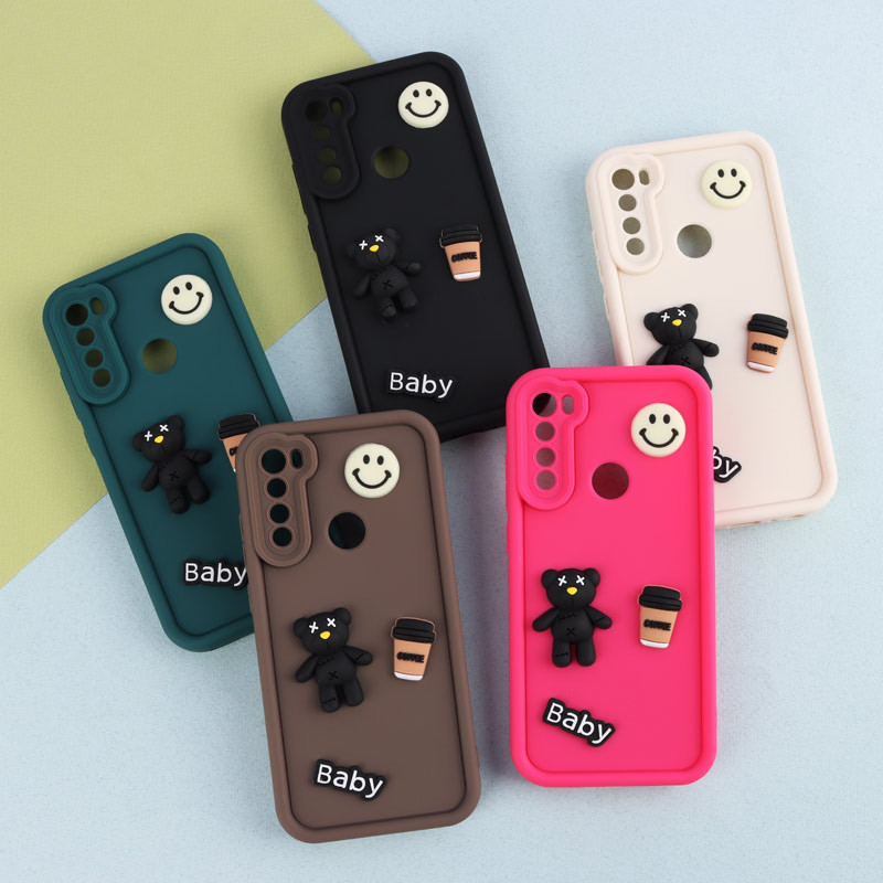 قاب سیلیکونی Fashion Case عروسک برجسته ریز محافظ لنزدار Xiaomi Redmi Note 8