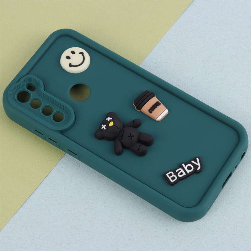 قاب سیلیکونی Fashion Case عروسک برجسته ریز محافظ لنزدار Xiaomi Redmi Note 8
