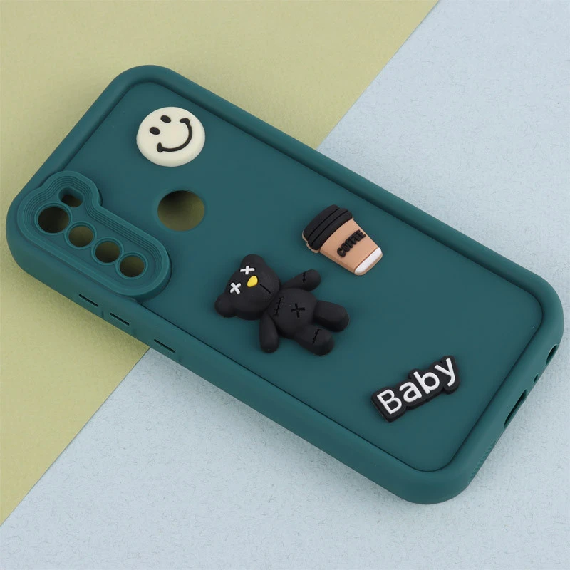 قاب سیلیکونی Fashion Case عروسک برجسته ریز محافظ لنزدار Xiaomi Redmi Note 8