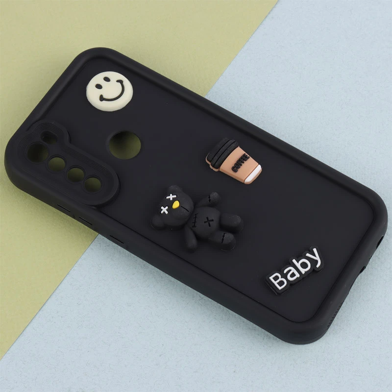 قاب سیلیکونی Fashion Case عروسک برجسته ریز محافظ لنزدار Xiaomi Redmi Note 8