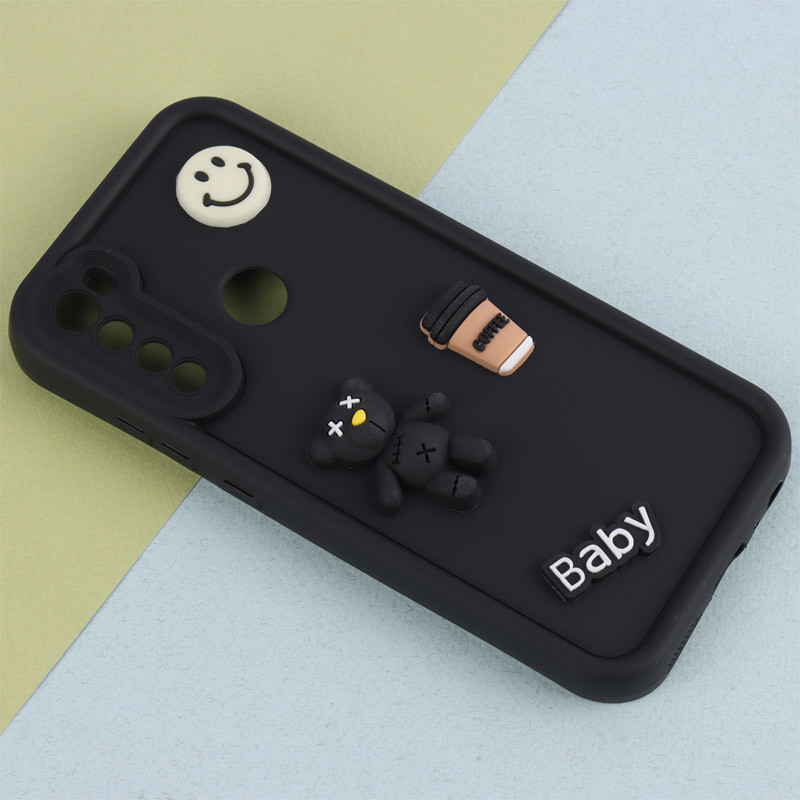 قاب سیلیکونی Fashion Case عروسک برجسته ریز محافظ لنزدار Xiaomi Redmi Note 8