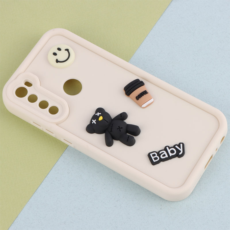 قاب سیلیکونی Fashion Case عروسک برجسته ریز محافظ لنزدار Xiaomi Redmi Note 8