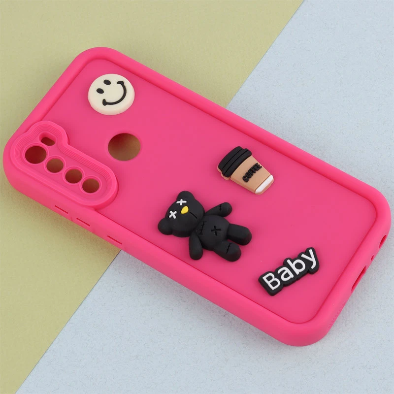 قاب سیلیکونی Fashion Case عروسک برجسته ریز محافظ لنزدار Xiaomi Redmi Note 8