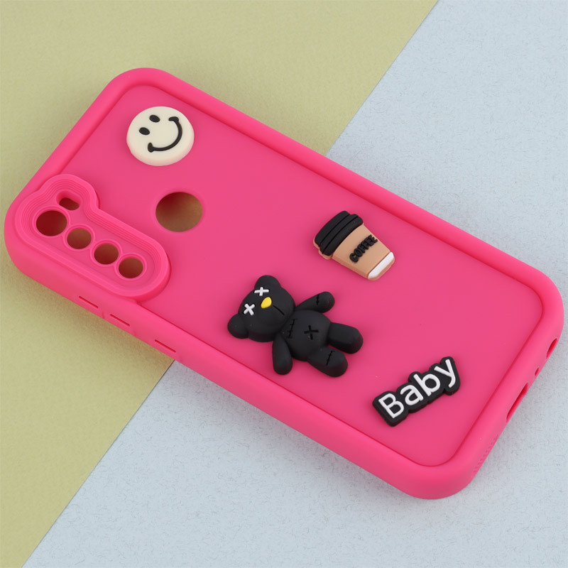 قاب سیلیکونی Fashion Case عروسک برجسته ریز محافظ لنزدار Xiaomi Redmi Note 8