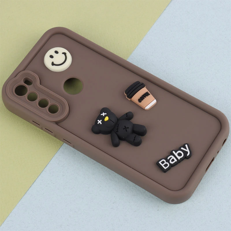 قاب سیلیکونی Fashion Case عروسک برجسته ریز محافظ لنزدار Xiaomi Redmi Note 8