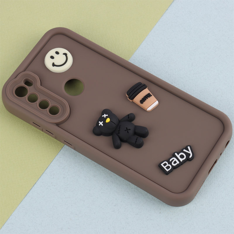 قاب سیلیکونی Fashion Case عروسک برجسته ریز محافظ لنزدار Xiaomi Redmi Note 8