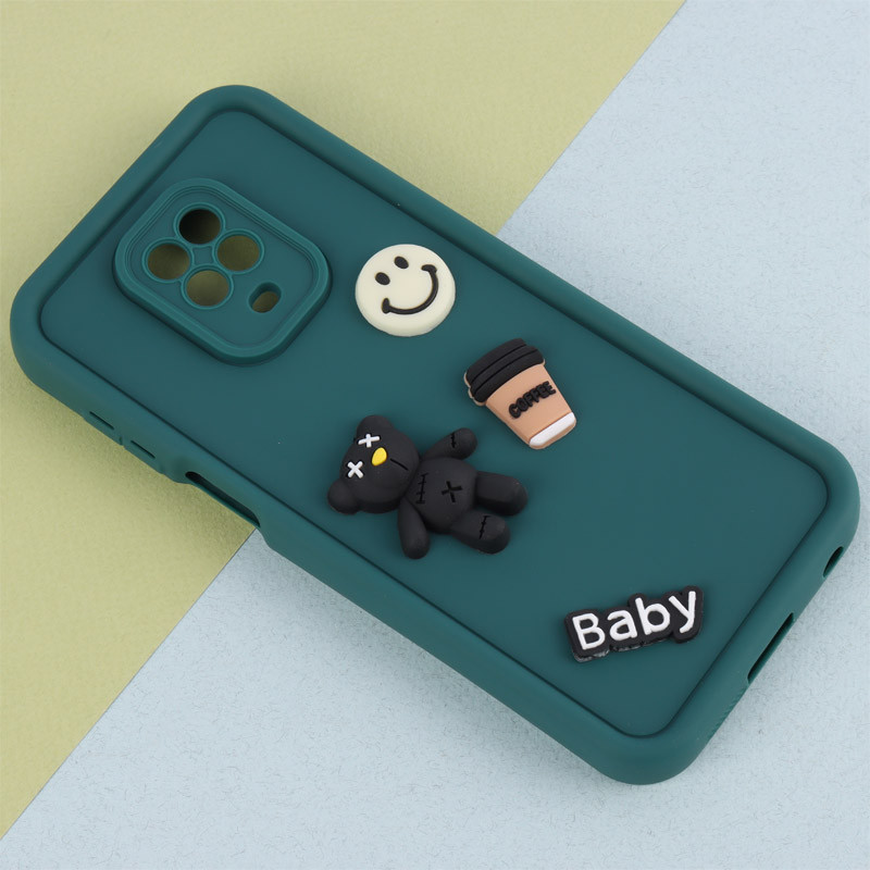 قاب سیلیکونی Fashion Case عروسک برجسته ریز محافظ لنزدار Xiaomi Redmi Note 9s / Note 9 Pro / Note 10 Lite