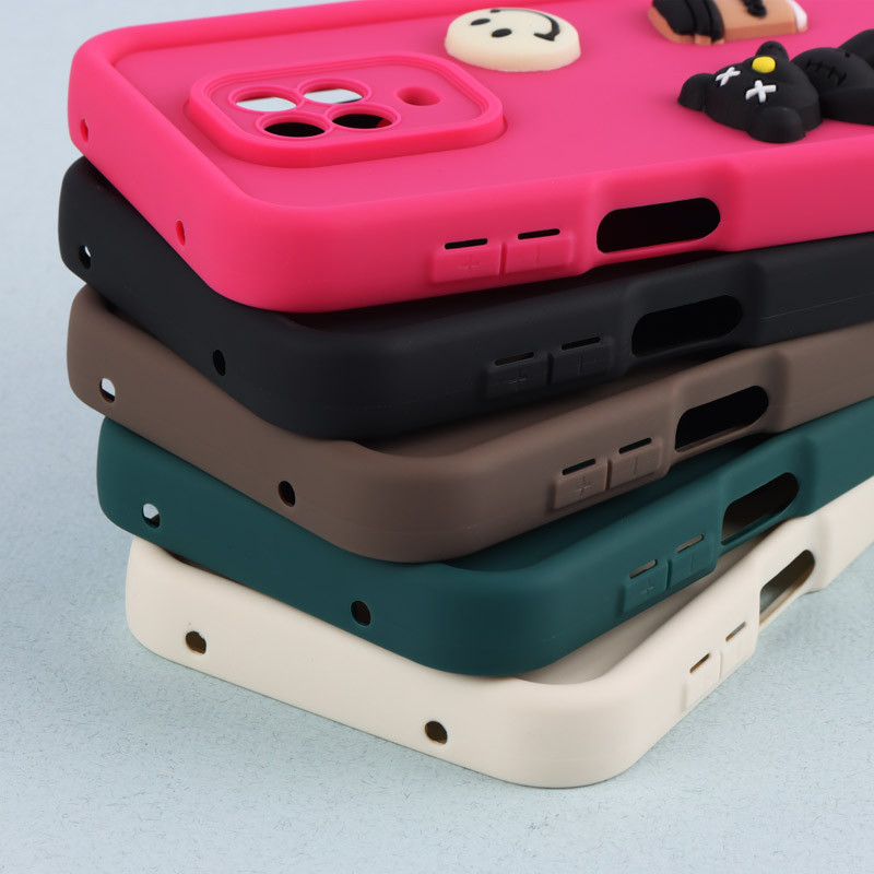 قاب سیلیکونی Fashion Case عروسک برجسته ریز محافظ لنزدار Xiaomi Redmi Note 9s / Note 9 Pro / Note 10 Lite