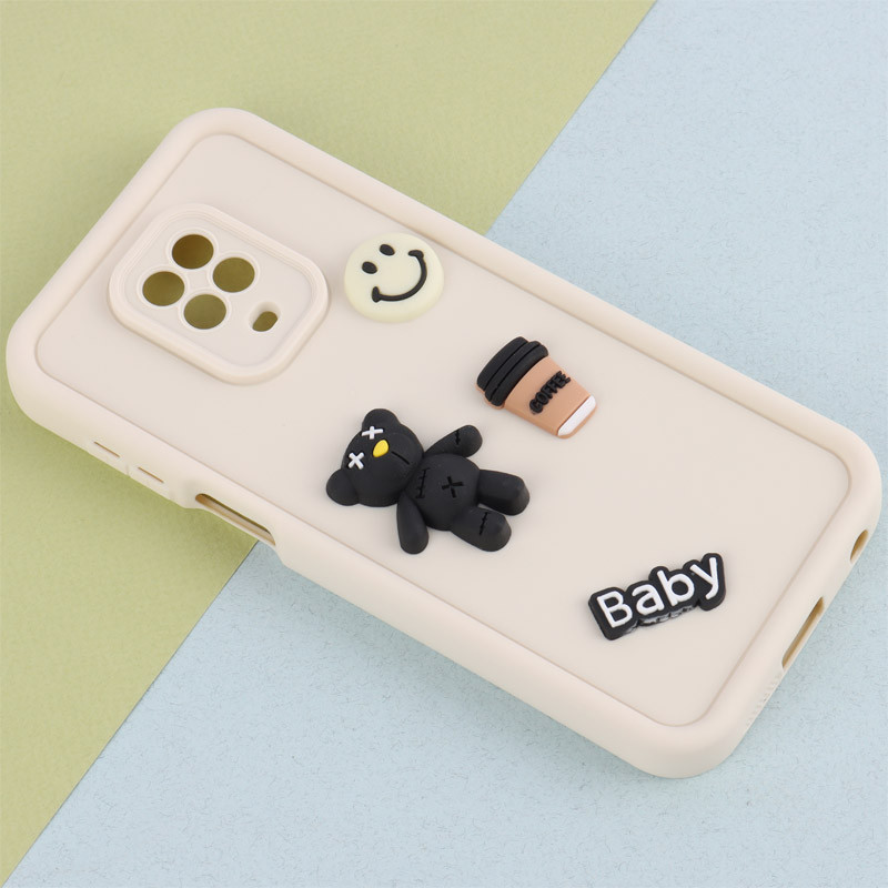 قاب سیلیکونی Fashion Case عروسک برجسته ریز محافظ لنزدار Xiaomi Redmi Note 9s / Note 9 Pro / Note 10 Lite