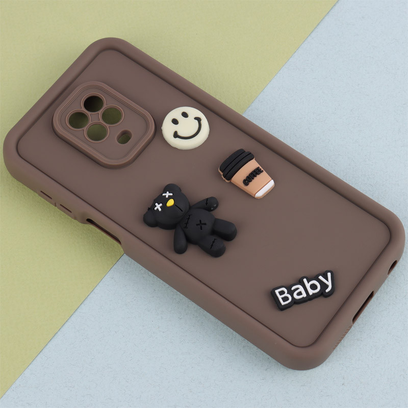 قاب سیلیکونی Fashion Case عروسک برجسته ریز محافظ لنزدار Xiaomi Redmi Note 9s / Note 9 Pro / Note 10 Lite