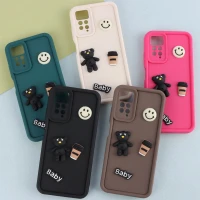 قاب سیلیکونی Fashion Case عروسک برجسته ریز محافظ لنزدار Xiaomi Redmi Note 11 Pro