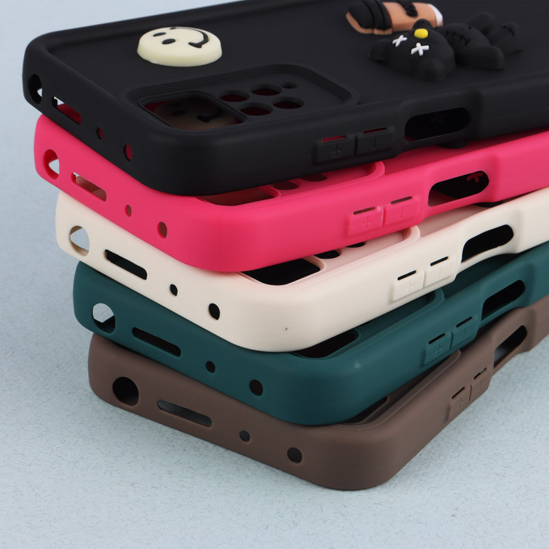 قاب سیلیکونی Fashion Case عروسک برجسته ریز محافظ لنزدار Xiaomi Redmi Note 11 Pro