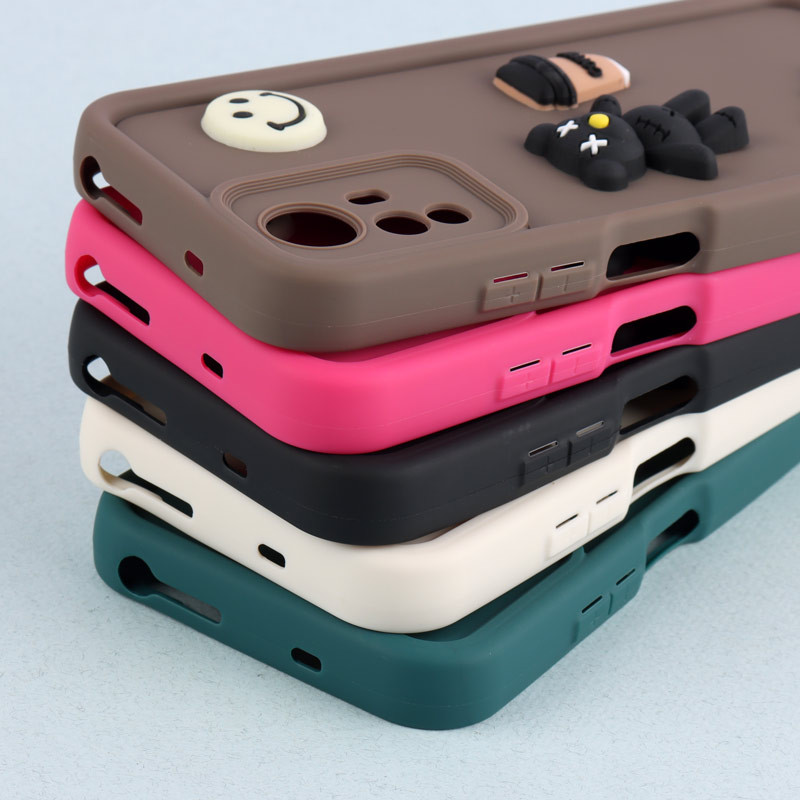 قاب سیلیکونی Fashion Case عروسک برجسته ریز محافظ لنزدار Xiaomi Redmi Note 12S