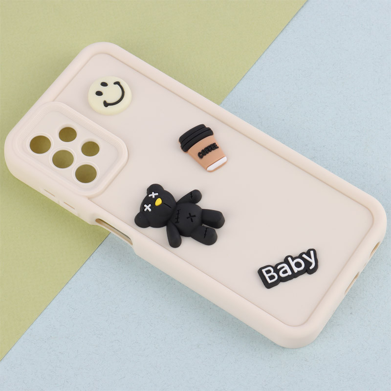قاب سیلیکونی Fashion Case عروسک برجسته ریز محافظ لنزدار Samsung Galaxy A13 4G