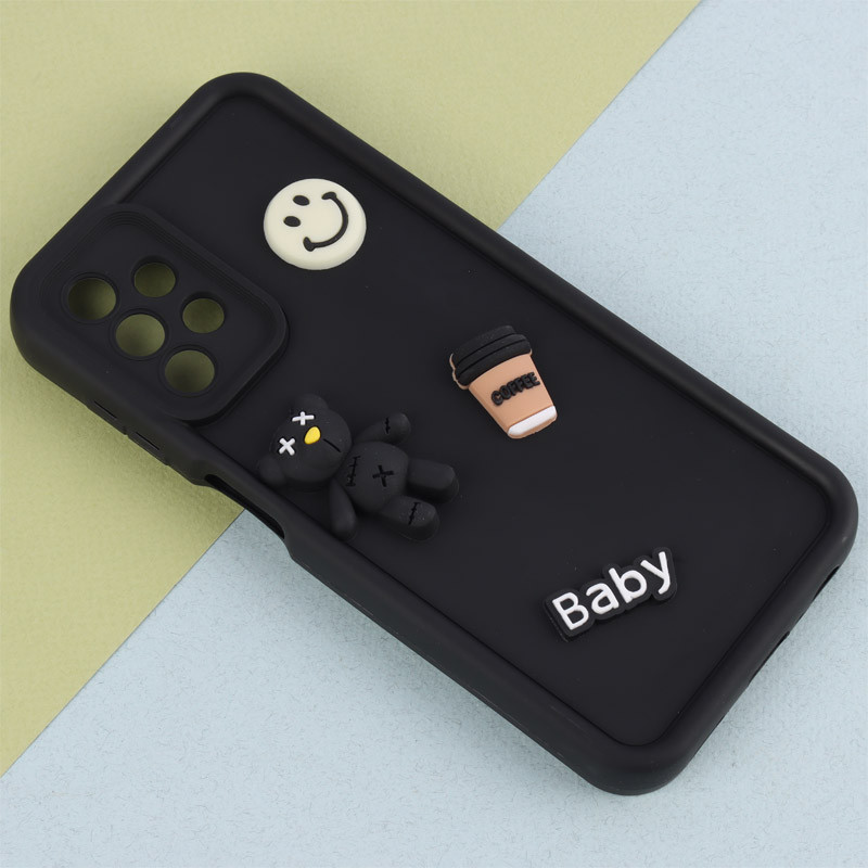 قاب سیلیکونی Fashion Case عروسک برجسته ریز محافظ لنزدار Samsung Galaxy A13 4G