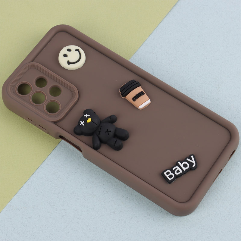 قاب سیلیکونی Fashion Case عروسک برجسته ریز محافظ لنزدار Samsung Galaxy A13 4G