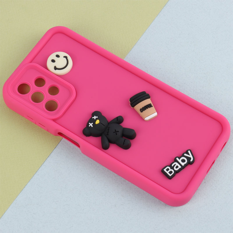 قاب سیلیکونی Fashion Case عروسک برجسته ریز محافظ لنزدار Samsung Galaxy A13 4G