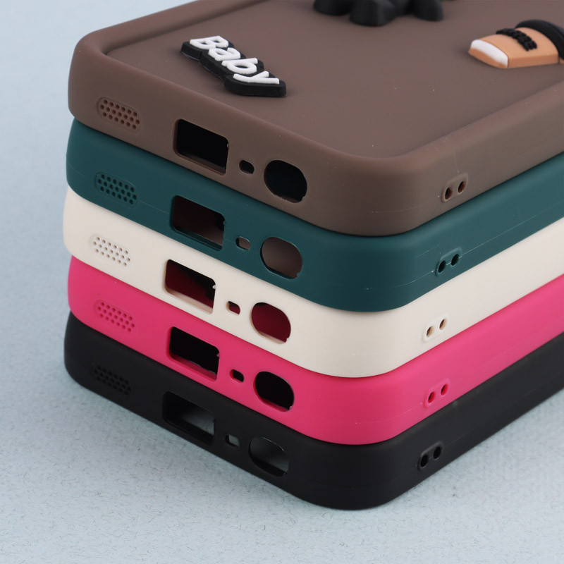 قاب سیلیکونی Fashion Case عروسک برجسته ریز محافظ لنزدار Samsung Galaxy A13 4G