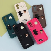 قاب سیلیکونی Fashion Case عروسک برجسته ریز محافظ لنزدار Xiaomi Redmi Note 11 / 11S