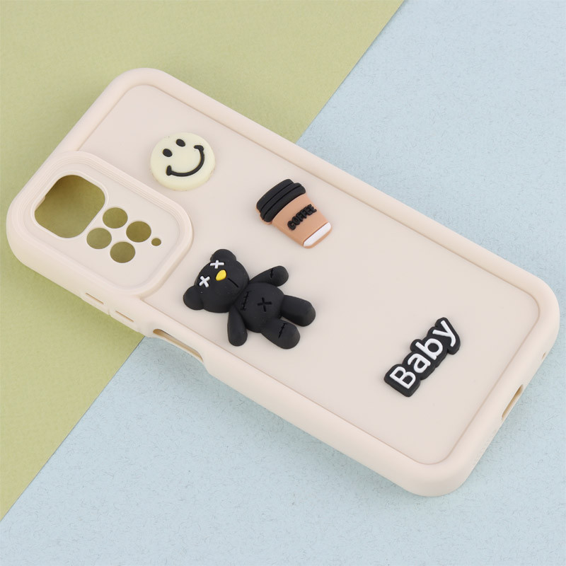 قاب سیلیکونی Fashion Case عروسک برجسته ریز محافظ لنزدار Xiaomi Redmi Note 11 / 11S