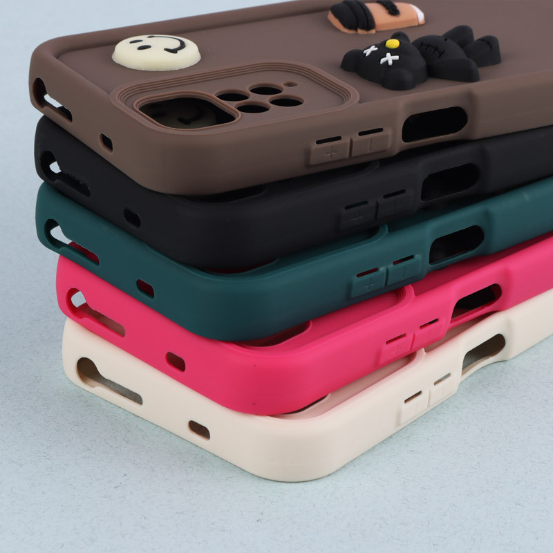 قاب سیلیکونی Fashion Case عروسک برجسته ریز محافظ لنزدار Xiaomi Redmi Note 11 / 11S