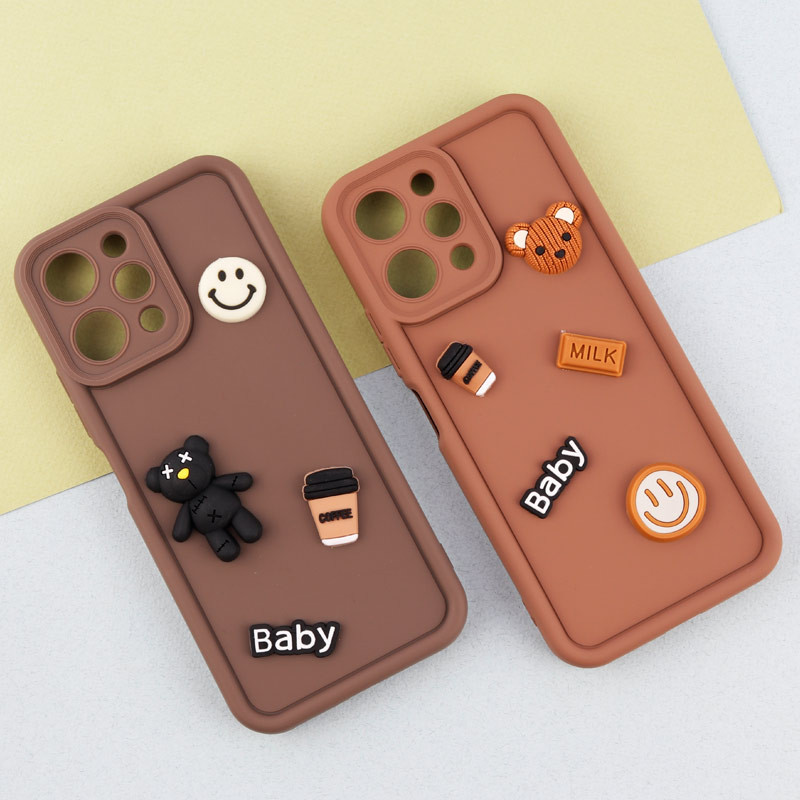 قاب سیلیکونی Fashion Case عروسک برجسته ریز محافظ لنزدار Xiaomi Redmi 12