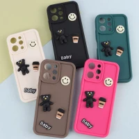 قاب سیلیکونی Fashion Case عروسک برجسته ریز محافظ لنزدار Xiaomi Redmi 12