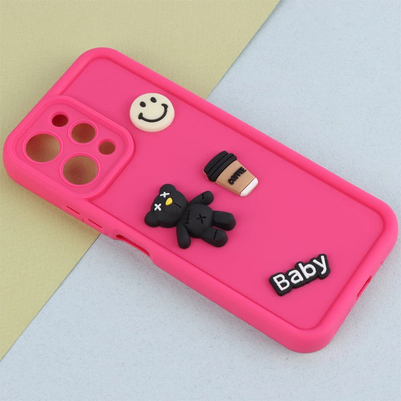 قاب سیلیکونی Fashion Case عروسک برجسته ریز محافظ لنزدار Xiaomi Redmi 12