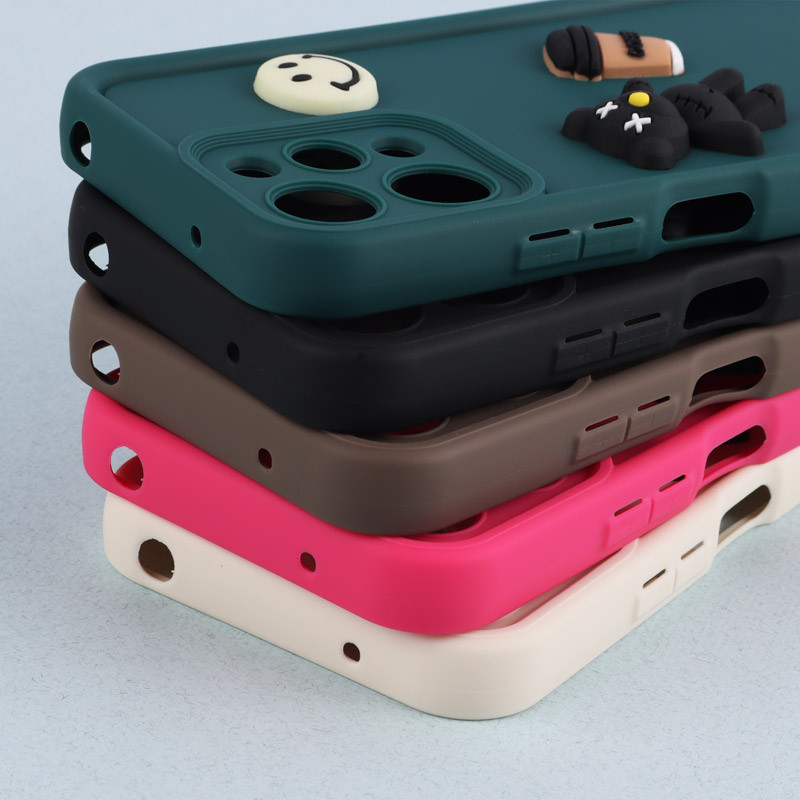 قاب سیلیکونی Fashion Case عروسک برجسته ریز محافظ لنزدار Xiaomi Redmi 12