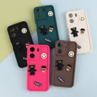 قاب سیلیکونی Fashion Case عروسک برجسته ریز محافظ لنزدار Xiaomi Redmi 13C / Poco C65