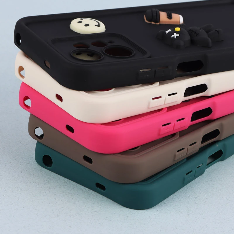 قاب سیلیکونی Fashion Case عروسک برجسته ریز محافظ لنزدار Xiaomi Redmi Note 12 4G