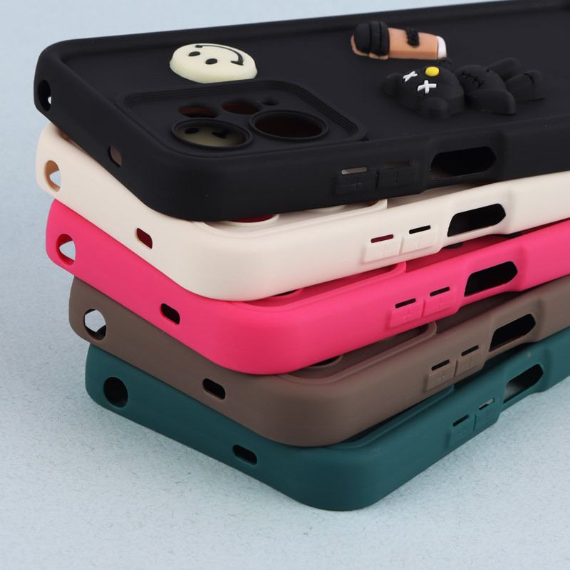 قاب سیلیکونی Fashion Case عروسک برجسته ریز محافظ لنزدار Xiaomi Redmi Note 12 4G