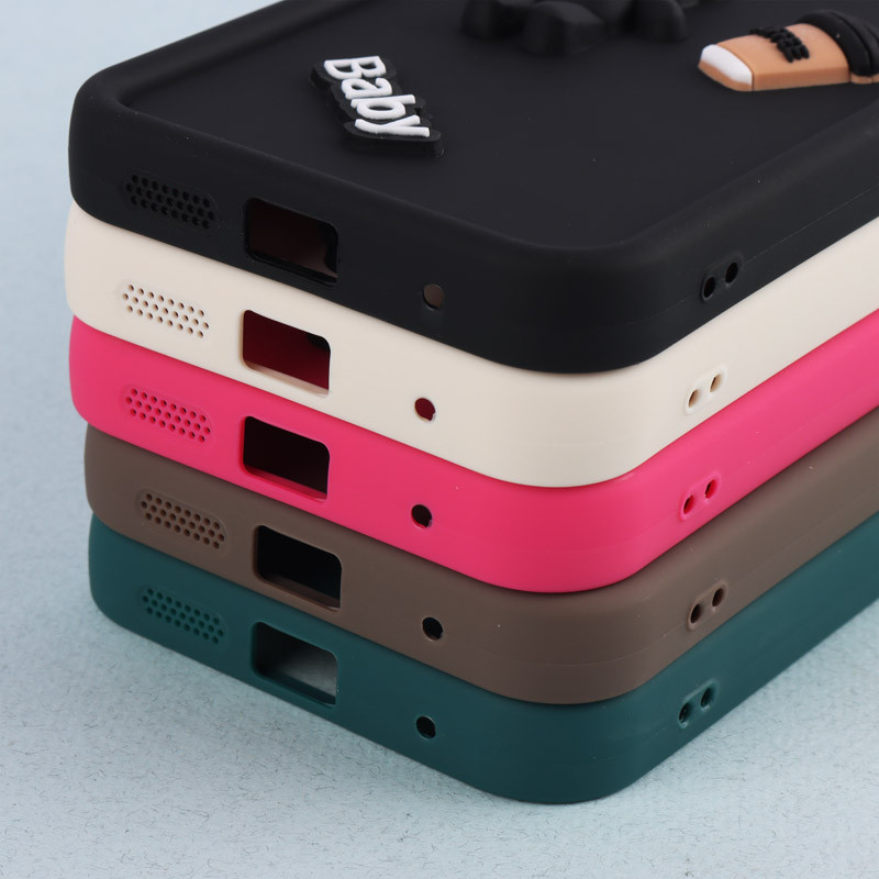 قاب سیلیکونی Fashion Case عروسک برجسته ریز محافظ لنزدار Xiaomi Redmi Note 12 4G