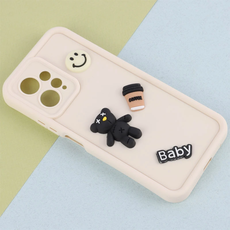 قاب سیلیکونی Fashion Case عروسک برجسته ریز محافظ لنزدار Xiaomi Redmi Note 12 4G