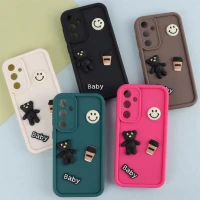 قاب سیلیکونی Fashion Case عروسک برجسته ریز محافظ لنزدار Samsung Galaxy S23 FE 5G