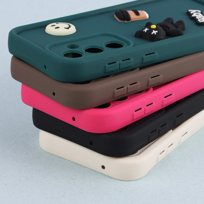 قاب سیلیکونی Fashion Case عروسک برجسته ریز محافظ لنزدار Samsung Galaxy S23 FE 5G