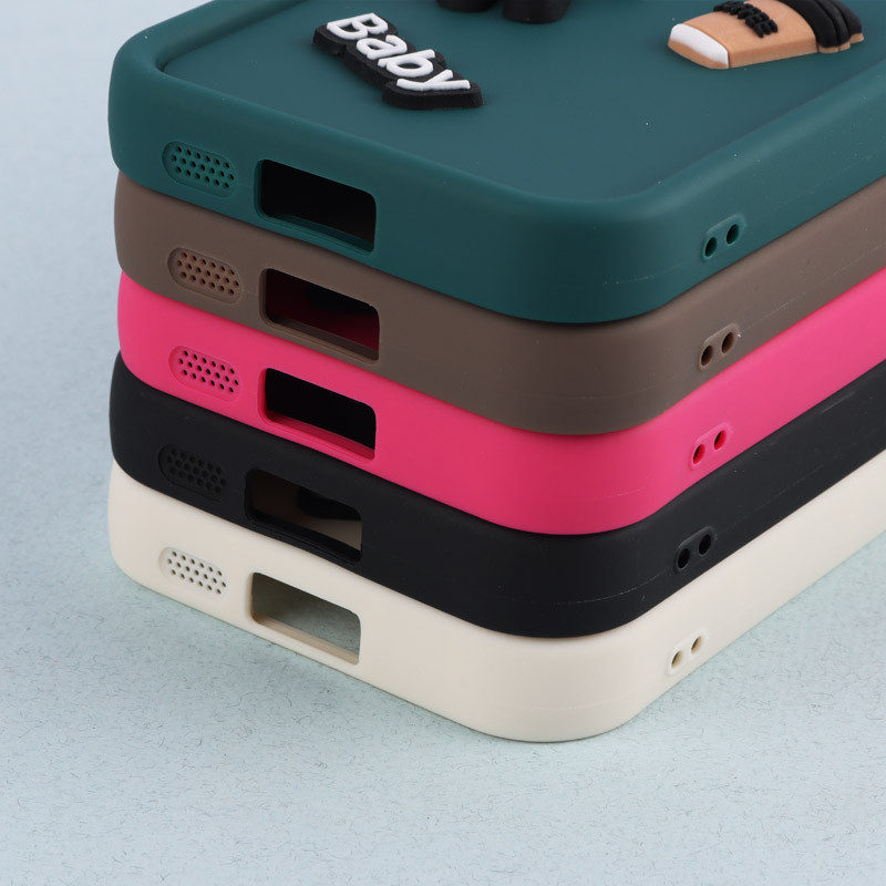 قاب سیلیکونی Fashion Case عروسک برجسته ریز محافظ لنزدار Samsung Galaxy S23 FE 5G