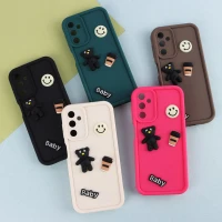 قاب سیلیکونی Fashion Case عروسک برجسته ریز محافظ لنزدار Samsung Galaxy A14 4G / A14 5G