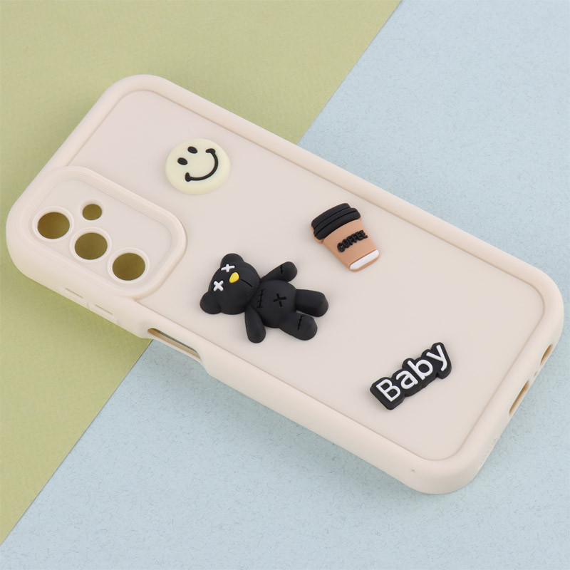 قاب سیلیکونی Fashion Case عروسک برجسته ریز محافظ لنزدار Samsung Galaxy A14 4G / A14 5G