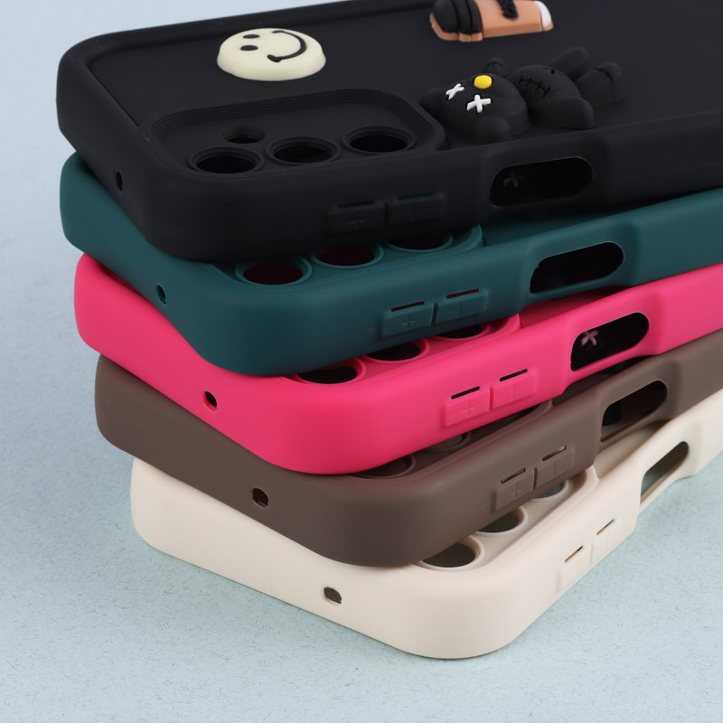 قاب سیلیکونی Fashion Case عروسک برجسته ریز محافظ لنزدار Samsung Galaxy A14 4G / A14 5G