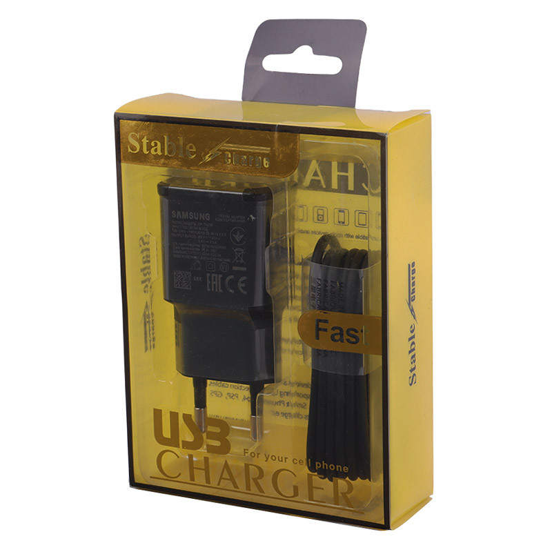 شارژر دیواری فست شارژ Samsung S8 EP-TA200 2A 15W High Copy + کابل تایپ سی