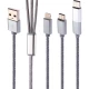 کابل 3 سر فست شارژ Ldnio LC85C 1.2m