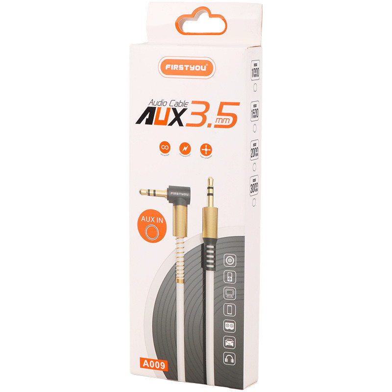 کابل Firstyou A009 AUX 1m یکسر L