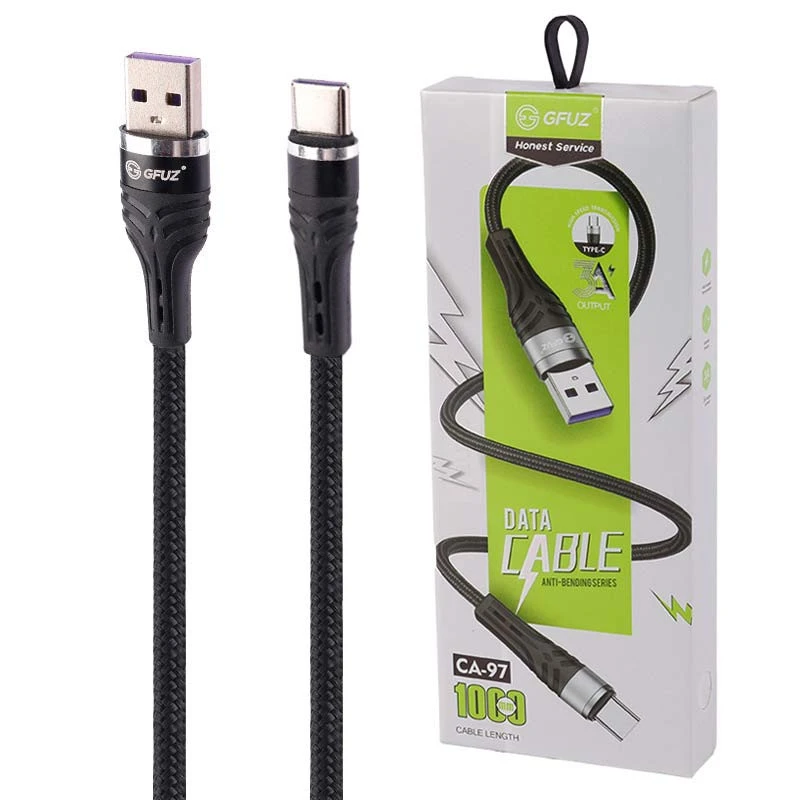 کابل تایپ سی فست شارژ GFUZ CA-97 3A 1m