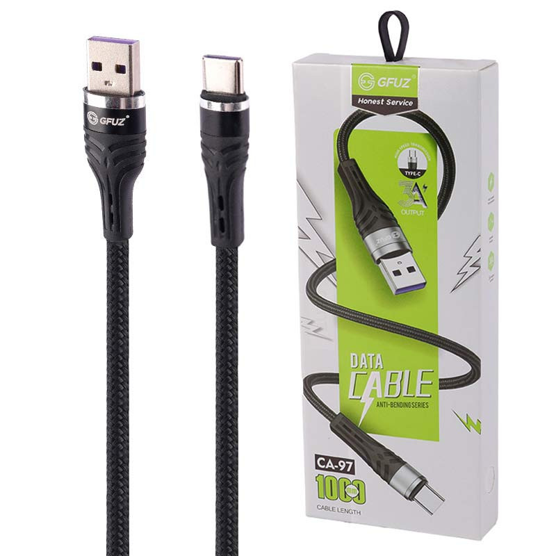 کابل تایپ سی فست شارژ GFUZ CA-97 3A 1m