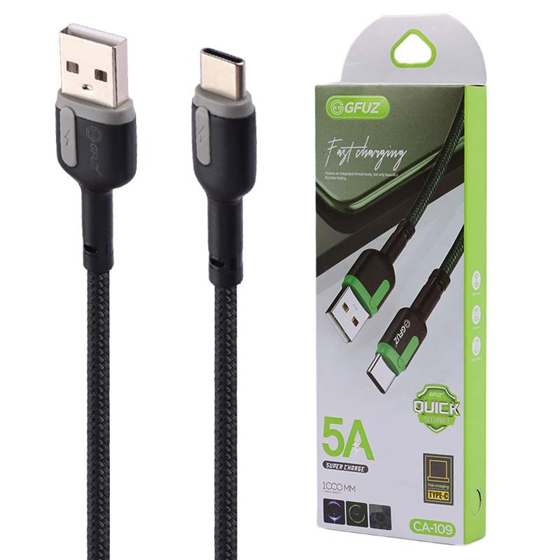 کابل تایپ سی فست شارژ GFUZ CA-109 5A 1m