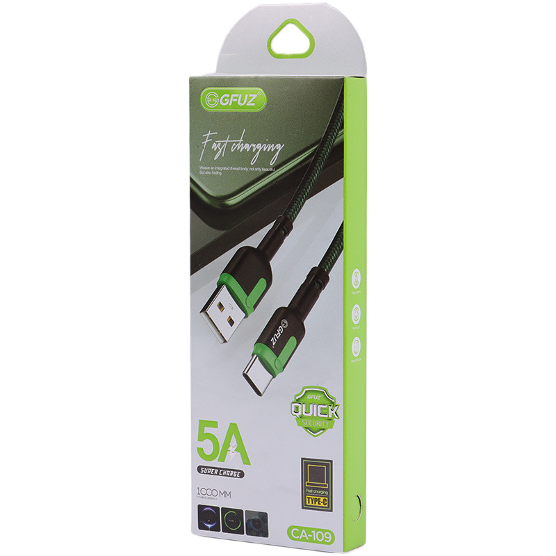 کابل تایپ سی فست شارژ GFUZ CA-109 5A 1m