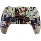دسته بازی بی سیم طرح پلی استیشن فایو P4-Plus T29 GTA V PS4 / PC
