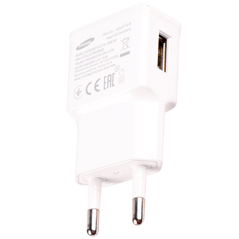 شارژر دیواری Samsung S8 ETA-U90EWE 2A High Copy + کابل میکرو یو اس بی
