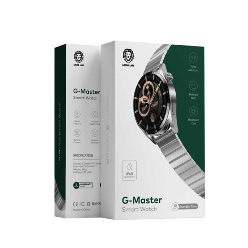 ساعت هوشمند گرین لاین Green Lion G-Master Steel Strap